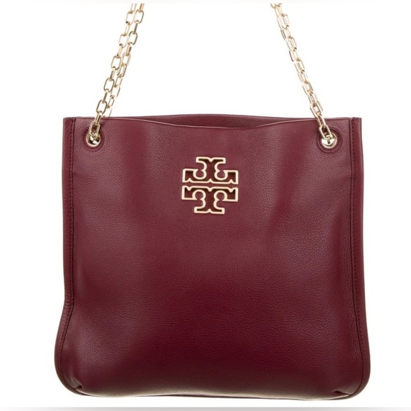 Tory Burch Handbags - Tory Burch Britten Swingpack SHLDR Bag. Maroon.